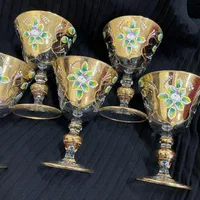 کریستال طلا کوب پیاله پیش دستی بستنیخوری ماگ گلدان|ظروف سرو و پذیرایی|تهران, عبدل‌آباد|دیوار