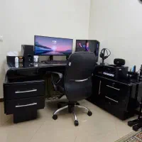 میز مدیریتی و صندلی چرخ دار