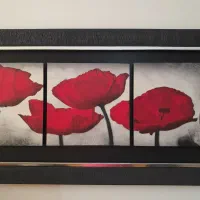 تابلو گل لالە قاب دار