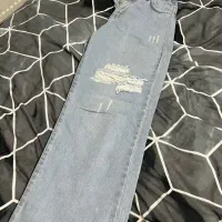 شلوار جین بگ زاپدار یخی