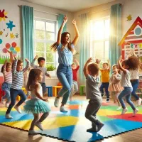 کلاس ترکیبی بازی و ورزش با کودکان و زبان انگلیسی