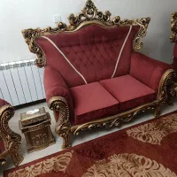 مبل استیل در حد نو 9نفره با میز وسط وعسلی|مبلمان خانگی و میز عسلی|تهران, بهاران|دیوار