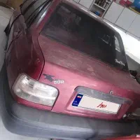 پراید آلبالویی تصادفی