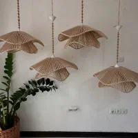 ساخت لوستر مکرومه و بوهو