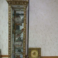 بوفه برنجی اصل و مجسمه ماهی مسی برنجی