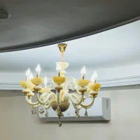 لوستر ۱۰شاخه نو دونه ای ۱۴ در حدنو دیوار کوب ۳تومن