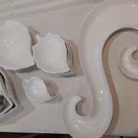 ظروف سفید bvk اردو خوری کاسه پیاله مناسب جهیزیه