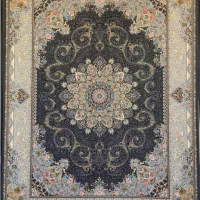فرش کاشان 700 شانه فیلی دودی طوسی تعویض