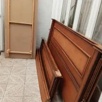 تخت خواب چوبی دو نفره|تخت و سرویس خواب|تبریز, |دیوار