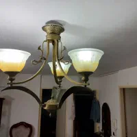 لوستر سه شاخه طرح برنز