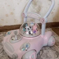 واکر کودک طرح ماشین موزیکال چراغدار خارجی