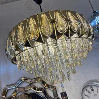 لوستر کریستال ماهان با ۳ حالت نور و گارانتی|لوستر و چراغ آویز|تهران, نیروی هوایی (پیروزی)|دیوار