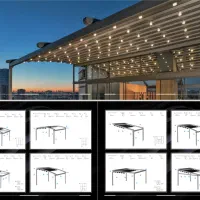 انواع سقف متحرک و ثابت|مصالح و تجهیزات ساختمان|نوشهر, |دیوار