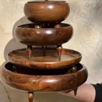 ست اقتصادی  چوب گردو( 4تیکه)