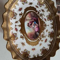 کشکول بزرگ  طلاکوب نگین دار انیل