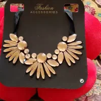 گردنبند سوارسکی مجلسی با ربان. نو.|زیورآلات و اکسسوری|دماوند, دماوند|دیوار