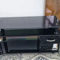 میز شیشه ای تلویزیون