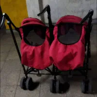 کالسکه دوقلو (اعصایی)|کالسکه و لوازم جانبی|تهران, آهنگران (سراسیاب دولاب)|دیوار