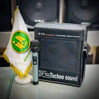 اکو همراه ۶ اینچ تکنو ساند میکروفن بیسیم بلندگو|پخش‌کننده همراه|قم, آذر (نکویی)|دیوار