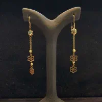 گوشواره طلا آویزدار|جواهرات|اهواز, زیتون کارمندی|دیوار