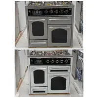 اجاق گاز 5 شعله نگین پارس  چهار درب صفحه استیل