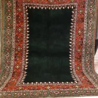 سه متری قشقایی سبز پشم دست ریس رنگ طبیعی|فرش|تهران, حر|دیوار