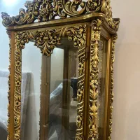 بوفه تمام چوب ورق طلا