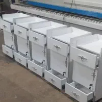 ترولی سالن زیبایی ملامین و ام دی آف قیمت درب تولی