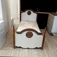 تحت تکی دونفره خاص ام دی اف جدید|تخت و سرویس خواب|خسروشاه, |دیوار