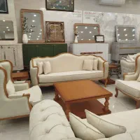 مبل کلاسیک کویین فرانسوی مدل آتوسا چوب راش  کد۷۵