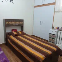تخت یک نفره ام دی اف با کشو و باکس دار