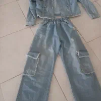 کت وشلوار لی دخترانه مناسب تا سن ۱۳ سال