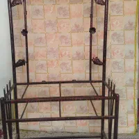 تخت دونفره فرفوژه با تشک نو نو