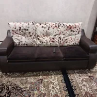 مبل چرم هفت نفره در حد نو|مبلمان خانگی و میز عسلی|قرچک, مهدیه|دیوار