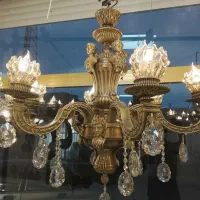 لوستر۱۲شعله برنزی