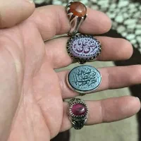 انگشتر نقره گلچین و یادگاری