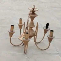 فروش لوستر ۵ شاخه طلایی