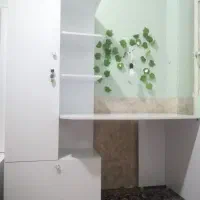 میز مطالعه و تحریر با کمد بزرگ و جا دار درحد نو