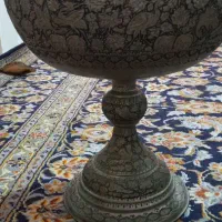 جام ظرف میوه قدیمی مس وبرنج اب کاری نقره|کلکسیون اشیاء عتیقه|تهران, بنی‌هاشم|دیوار