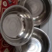 سینی استیل 18/8سایز 40/50 و لگن فویل الومینیومی