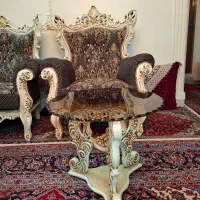 مبلمان سلطنتی ۱۰نفره با ۲تا جلومبلی و۲تاعسلی|مبلمان خانگی و میز عسلی|تهران, آبشار|دیوار