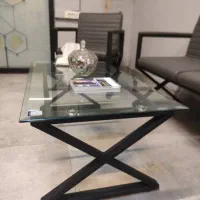 میز جلو مبلی و عسلی اداری فلزی رنگی و استیل