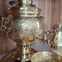 سماور ذغالی برنجی|سماور، چای‌ساز، قهوه‌ساز|زنجان, |دیوار