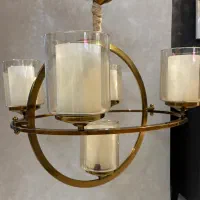 لوستر ۵ شاخه و یک عدد لوستر تک شاخه
