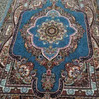 فرش جهیزیه ۶ متری فیروزه ای کاملا نو