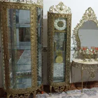 ست کامل اینه شمعدان و بوفه و ساعت  قدیمی وزن بالا|صنایع دستی و سایر لوازم تزئینی|تهران, تهرانسر مرکزی|دیوار