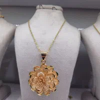 زنجیر پلاک گل