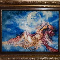 تابلوفرش دستبافت/تابلو فرش مینیاتوری استادفرشچیان