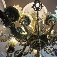 لوستر ده شاخه شکیل|لوستر و چراغ آویز|قرچک, شهرک گلها|دیوار