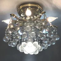 لوستر طلایی با کریستال اصل صد در صد تضمینی
